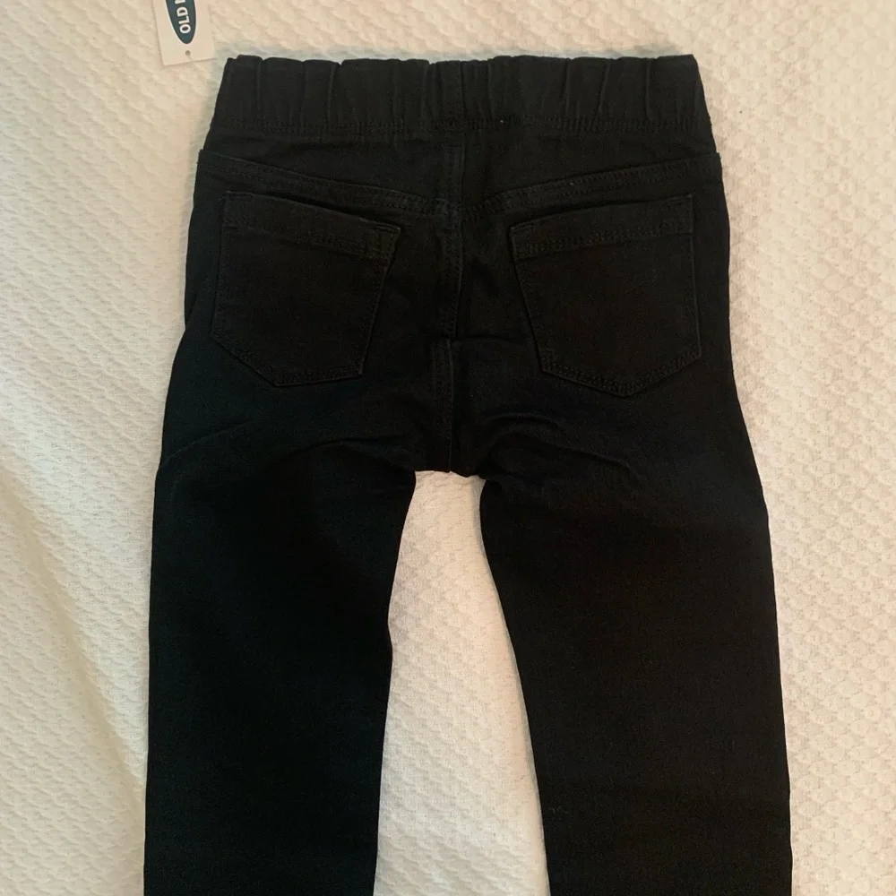 Old Navy Black Denim Jeggin. Sz 4 T NWT